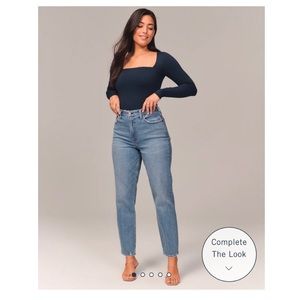 Abercrombie curve love high rise mom jean